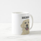 Personalisierter Golden Retriever Dog Kaffeetasse (VorderseiteRechts)