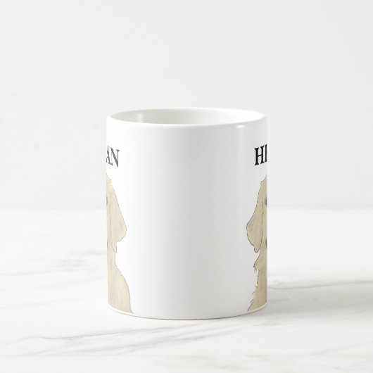 Personalisierter Golden Retriever Dog Kaffeetasse (Mittel)
