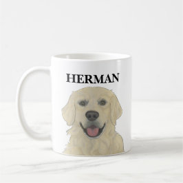 Personalisierter Golden Retriever Dog Kaffeetasse