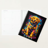 Personalisierter Golden Retriever Farbsplash-Plane Planer (Anzeige)