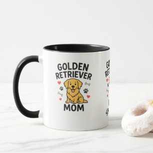 Personalisierter Golden Retriever-Mama-Becher - In Tasse