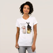 Personalisierter Golden Retriever Mama T - Shirt (Vorne ganz)