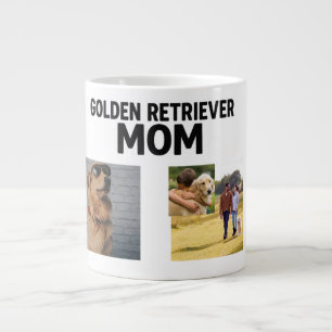 Personalisierter Golden Retriever Mom Becher - Ind Jumbo-Tasse