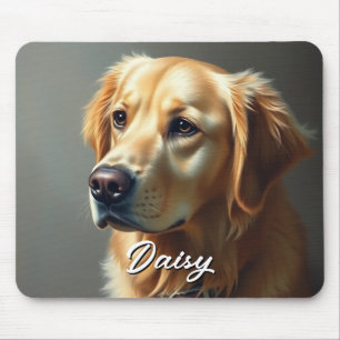 Personalisierter Golden Retriever Mousepad