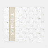 Personalisierter Goldener Doodle Fleecedecke (Vorderseite (Horizontal))