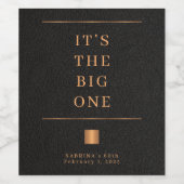 Personalisierter, goldfarbener Geburtstag Weinetikett (Einzelnes Label)