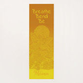 Personalisierter GoldGanesh Elefant, den Biegung Yogamatte (Rückseite)