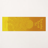 Personalisierter GoldGanesh Elefant, den Biegung Yogamatte (Vorderseite (Horizontal))