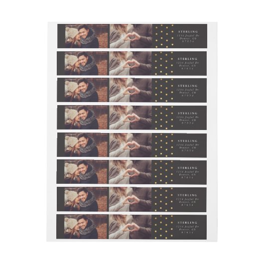 Personalisierter Goldpunkt des (Bogen)