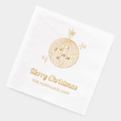 Personalisierter Goldschmied Retro Disco Servietten Mit Folie (Links)