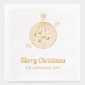 Personalisierter Goldschmied Retro Disco Servietten Mit Folie (Vorderseite)