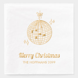 Personalisierter Goldschmied Retro Disco Servietten Mit Folie