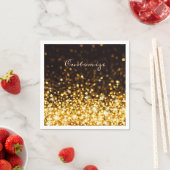 Personalisierter Goldsparkle Serviette (Beispiel)