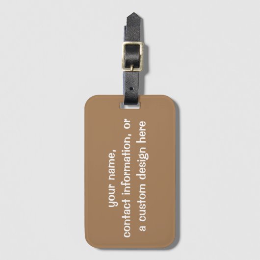 Personalisierter Golf Bag Tag Gepäckanhänger (Vorderseite Vertikal)