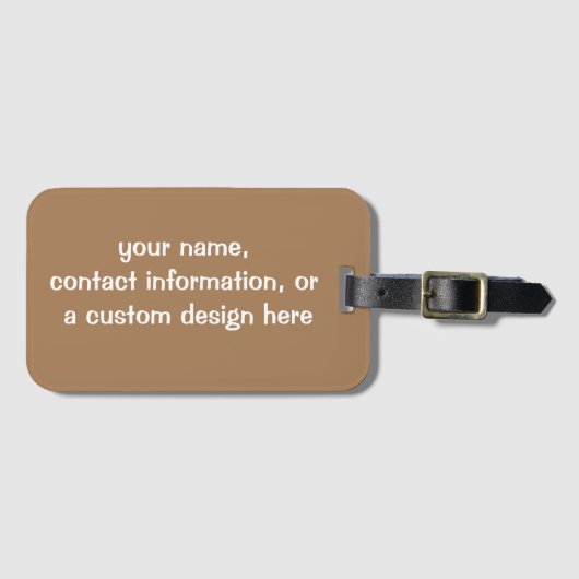 Personalisierter Golf Bag Tag Gepäckanhänger (Vorderseite (Horizontal))