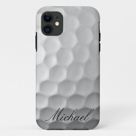 Personalisierter Golf Ball Dimples Textur Muster Case-Mate iPhone Hülle (Rückseite)