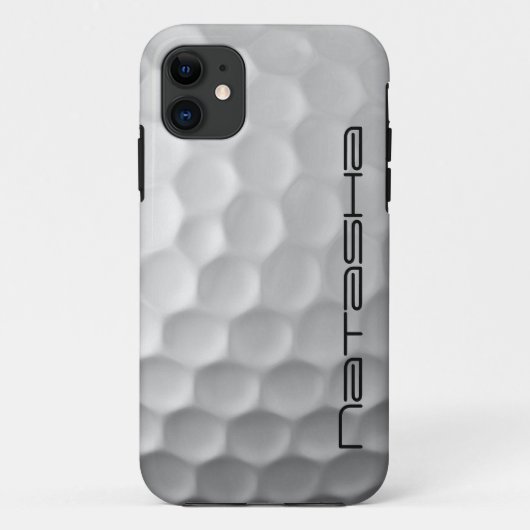 Personalisierter Golf Ball Dimples Textur Muster Case-Mate iPhone Hülle (Rückseite)