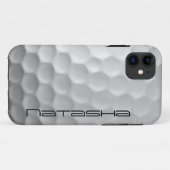 Personalisierter Golf Ball Dimples Textur Muster Case-Mate iPhone Hülle (Rückseite (Horizontal))