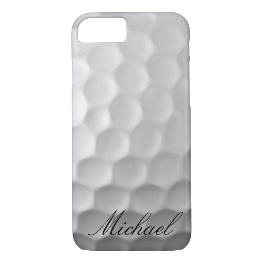 Personalisierter Golf Ball Dimples Textur Muster Case-Mate iPhone Hülle (Rückseite)