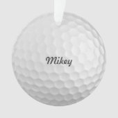 Personalisierter Golf-Ball Ornament (Vorderseite)