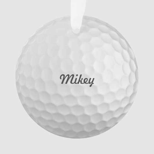 Personalisierter Golf-Ball Ornament (Vorderseite)