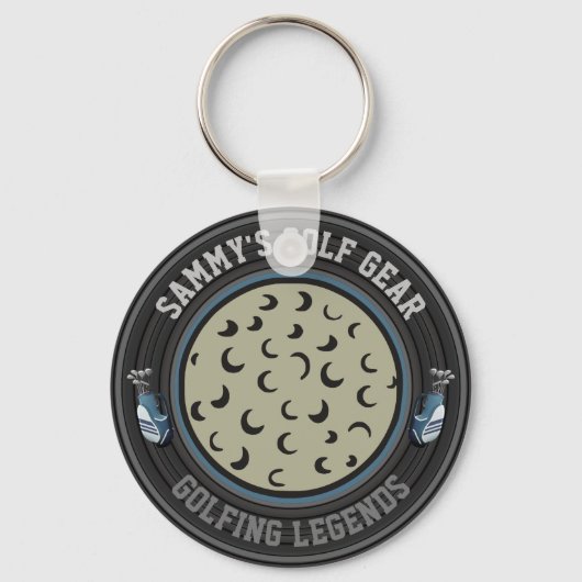 Personalisierter Golf Ball Schlüsselanhänger (Vorderseite)