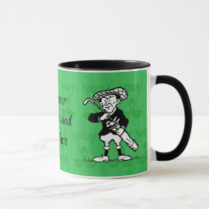 Personalisierter Golf-Cartoongolfspieler Tasse