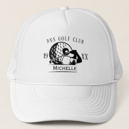 Personalisierter Golf Club Name Classic Trucker Ha Truckerkappe
