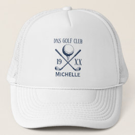 Personalisierter Golf Club Name Classic Trucker Ha Truckerkappe