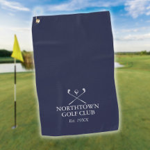 Personalisierter Golf Club Name Navy Blue