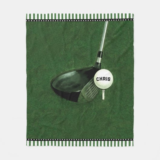 Personalisierter Golf Fleecedecke (Vorderseite)