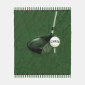 Personalisierter Golf Fleecedecke (Vorderseite)