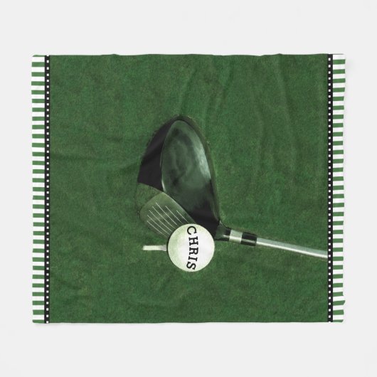 Personalisierter Golf Fleecedecke (Vorderseite (Horizontal))
