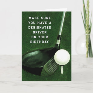 Personalisierter Golf Geburtstag Karte
