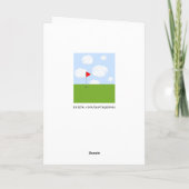 Personalisierter Golf Geburtstag Karte (Rückseite)