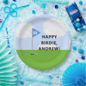 Personalisierter Golf Geburtstag Pappteller (Party)