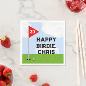 Personalisierter Golf Geburtstag Serviette (Beispiel)