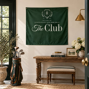 Personalisierter Golf-Geburtstags-Willkommens-Tepp Wandteppich