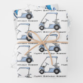 Personalisierter Golf Geschenkpapier Set (Beispiel)
