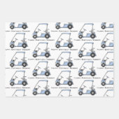 Personalisierter Golf Geschenkpapier Set (Vorderseite)