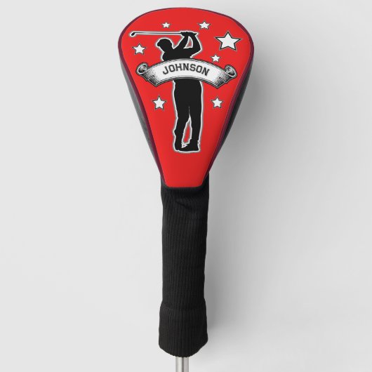 Personalisierter Golf Head Cover Headcover (Vorderseite)