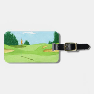 Personalisierter Golf-Kurs Geen Gepäckanhänger