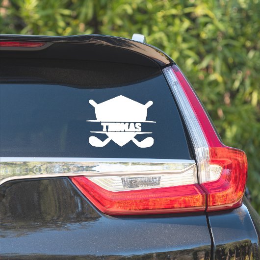 Personalisierter Golf-Liebhaber Aufkleber (Auto Seite)
