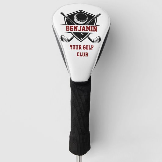 Personalisierter Golf-Liebhaber Golf Headcover (Vorderseite)
