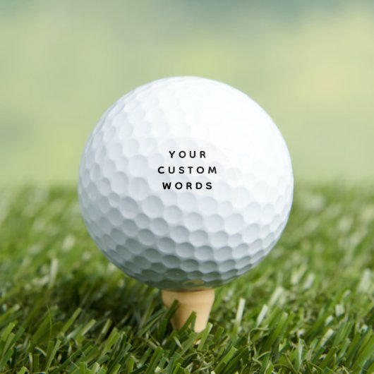 Personalisierter Golf mit benutzerdefiniertem Text Golfball (Insitu T-Shirt)