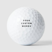 Personalisierter Golf mit benutzerdefiniertem Text Golfball (Vorderseite)