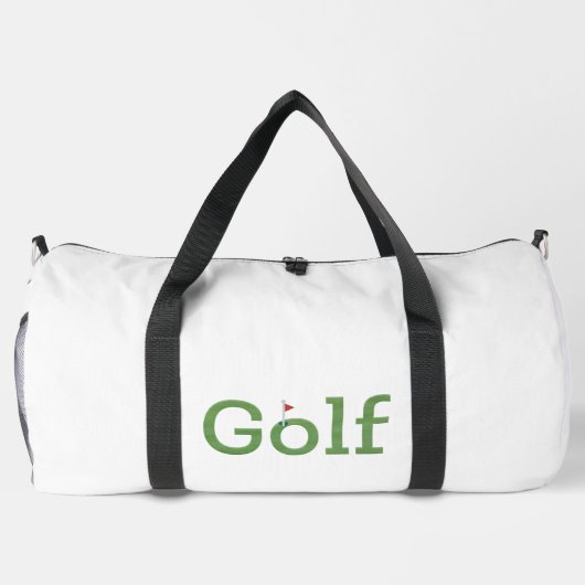 Personalisierter Golf mit Flagstick Duffle Bag (Rückseite)