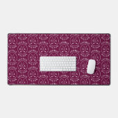 Personalisierter Golf Monogram Burgundy Individuel Schreibtischunterlage (Tastatur & Maus)