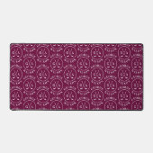 Personalisierter Golf Monogram Burgundy Individuel Schreibtischunterlage (Vorderseite)