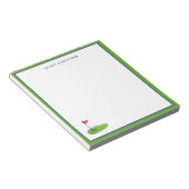 Personalisierter Golf Notizblock (angewinkelt)